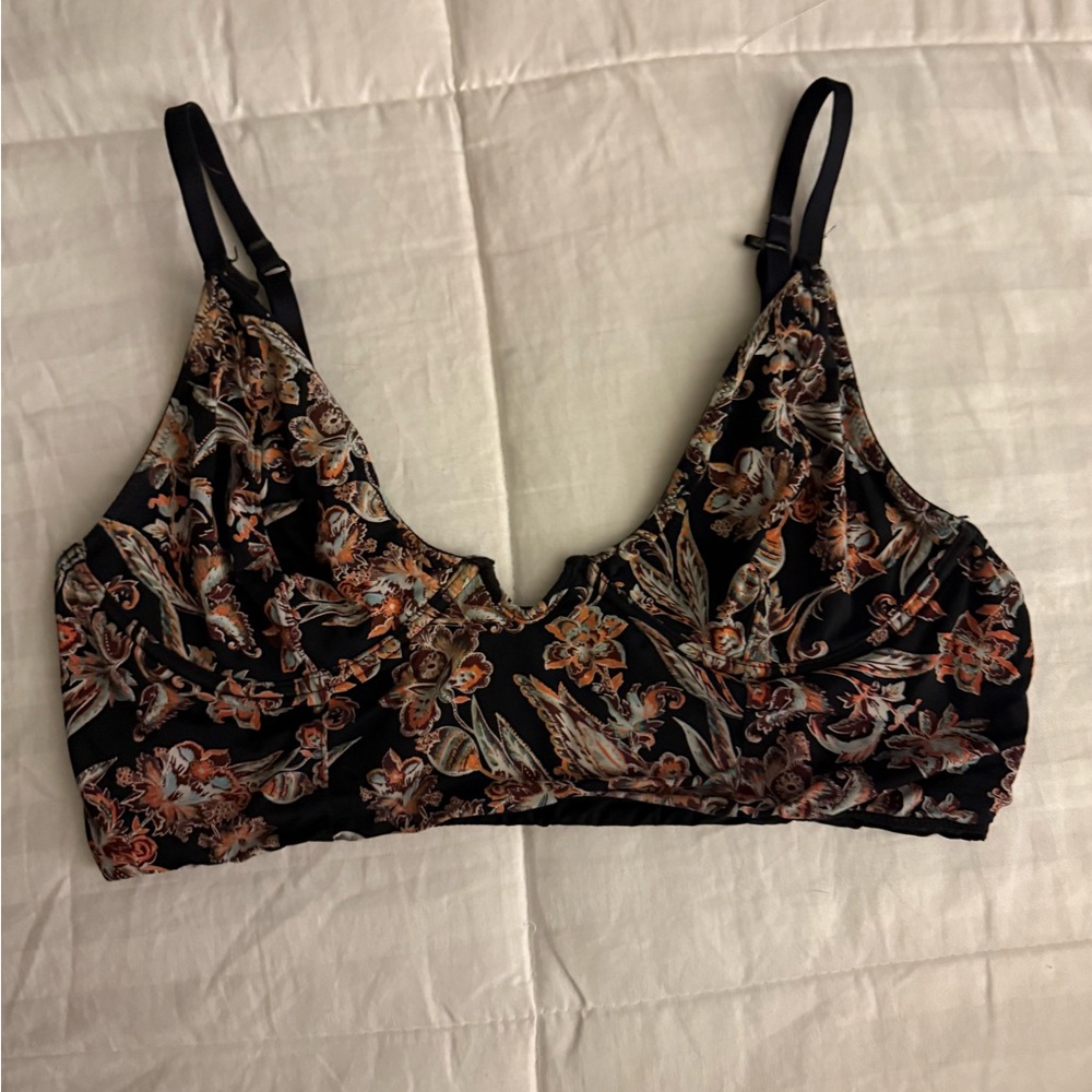 FP Movement by Free People Floral Black Bra